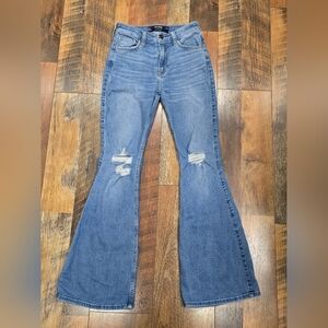 Hollister High Rise Flare Stretch Jeans 0S 25S